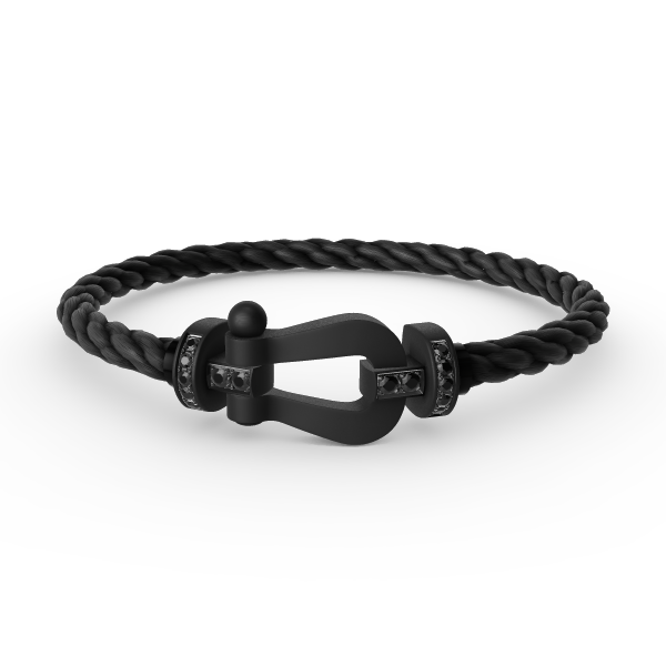[⭐Spark]FORCE LARGE SERIES HORSESHOE BLACK SAMURAI BRACELET