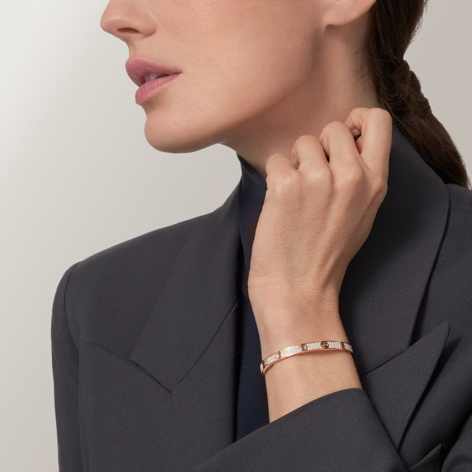 [⭐Spark]LOVE BRACELET 4.8MM DIAMOND-PAVED
