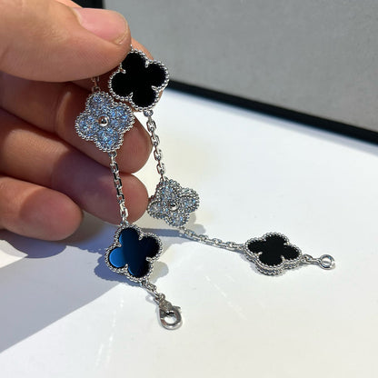 [⭐Spark] CLOVER 5 MOTIF ONYXS BRACELET COLLECTION