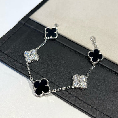 [⭐Spark] CLOVER 5 MOTIF ONYXS BRACELET COLLECTION