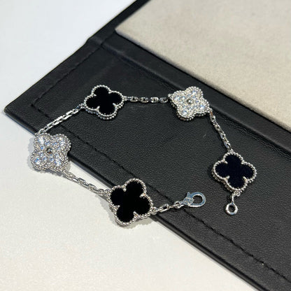[⭐Spark] CLOVER 5 MOTIF ONYXS BRACELET COLLECTION