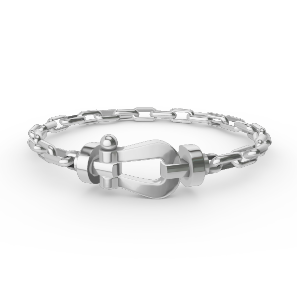 [⭐Spark]FORCE LARGE HORSESHOE CLASP  METAL BRACELET