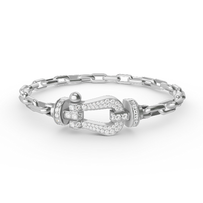 [⭐Spark]FORCE LARGE HORSESHOE CLASP  METAL BRACELET