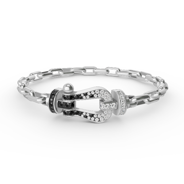 [⭐Spark]FORCE LARGE HORSESHOE CLASP  METAL BRACELET