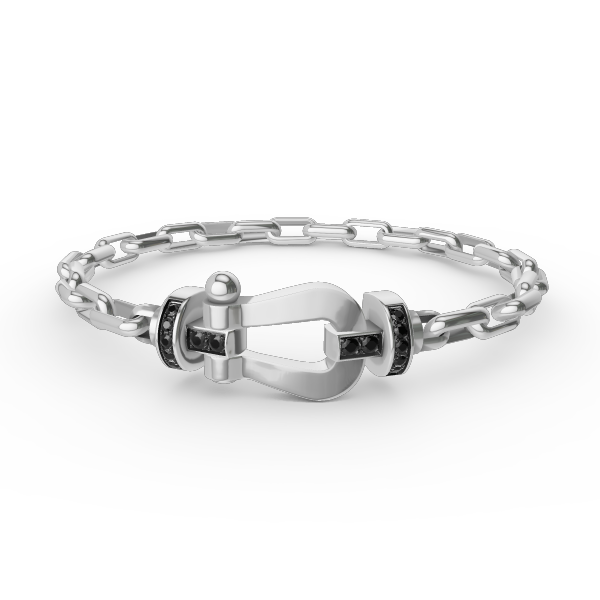 [⭐Spark]FORCE LARGE HORSESHOE CLASP  METAL BRACELET