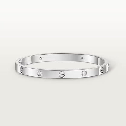 [⭐Spark]LOVE BRACELET 4.8MM 4 DIAMONDS