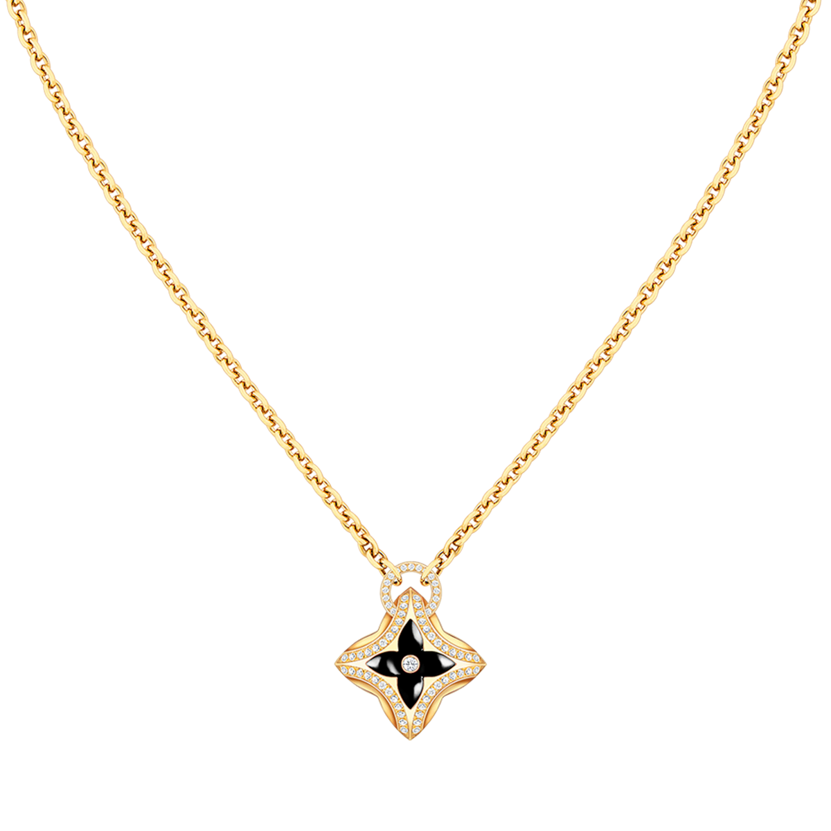 [⭐Spark]STAR PEDANT PINK GOLD DIAMOND NECKLACE