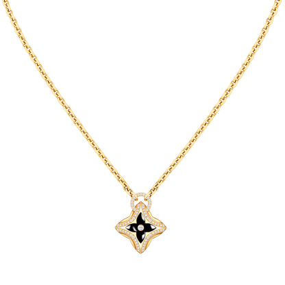 [⭐Spark]STAR PEDANT PINK GOLD DIAMOND NECKLACE