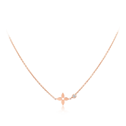 [⭐Spark]BLOSSOM PENDANT PINK GOLD AND DIAMOND