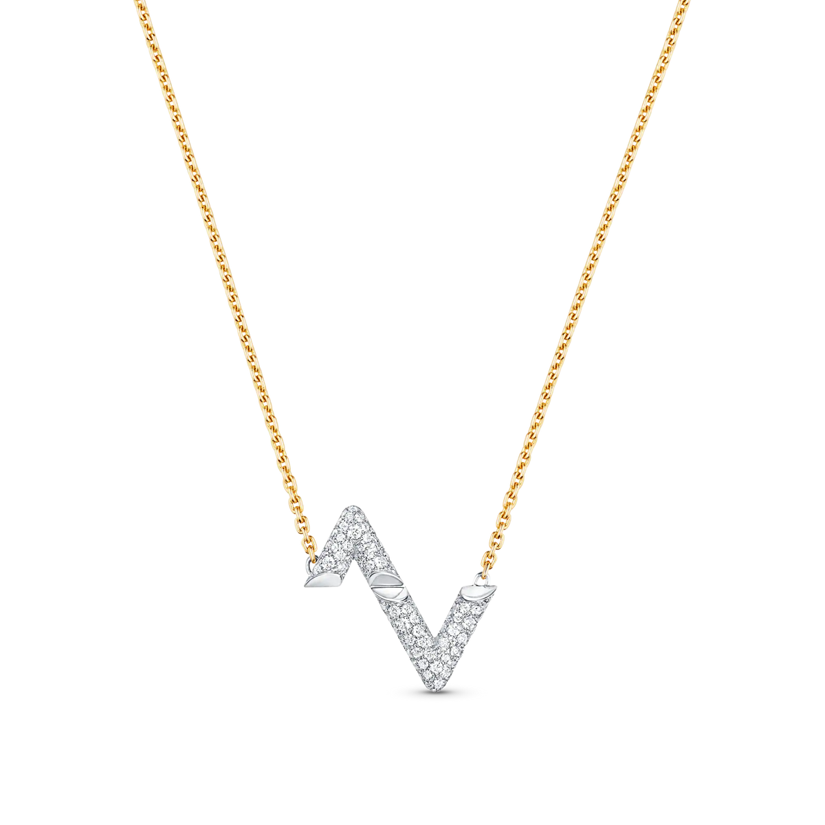 [⭐Spark]VOLT SILVER DIAMOND PEDANT NECKLACE