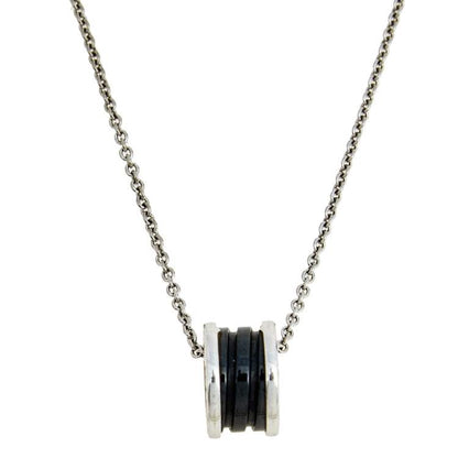 [⭐Spark]ZERO 1 BLACK CERAMIC SILVER NECKLACE