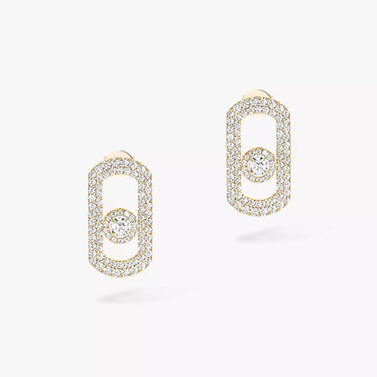 [⭐Spark]So Move Pave_-Set Diamond Earrings in Silver