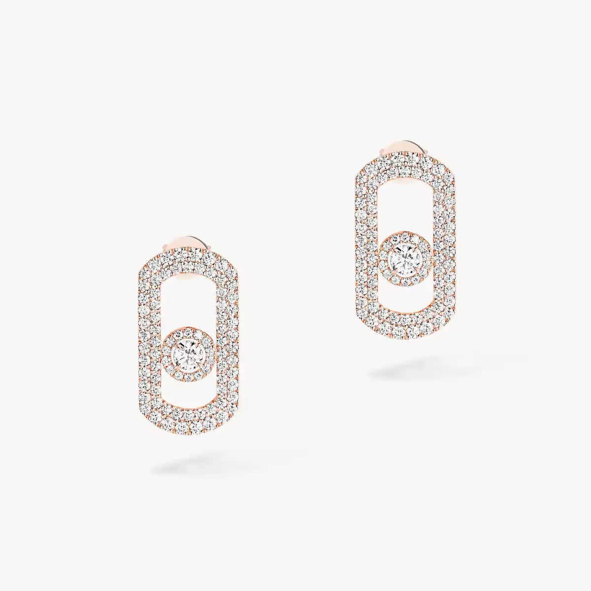 [⭐Spark]So Move Pave_-Set Diamond Earrings in Silver