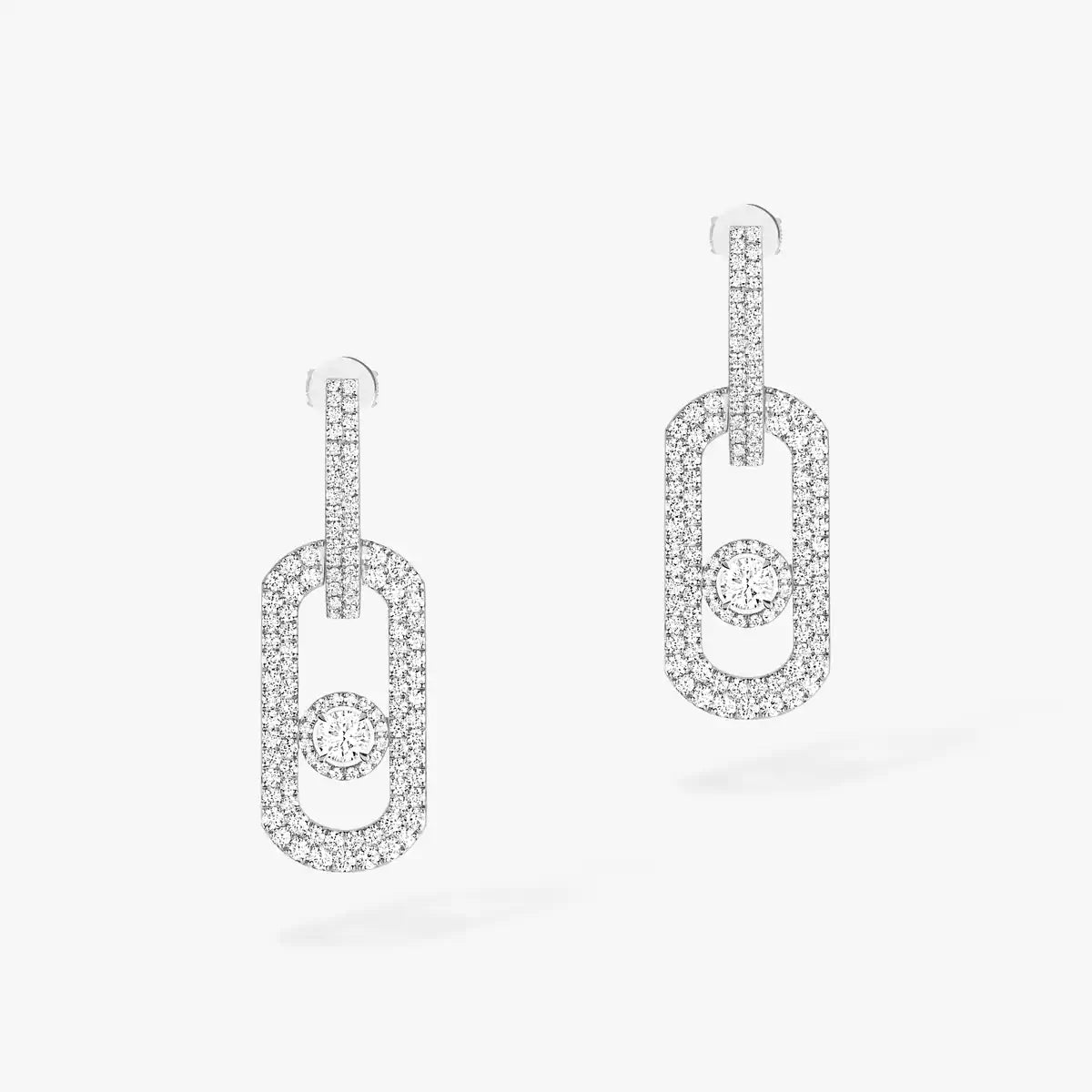 [⭐Spark]So Move XL Pave_-Set Diamond Pendant Earrings