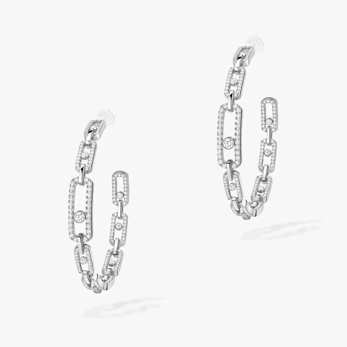 [[⭐Spark]Move Link Diamond Hoop Earrings