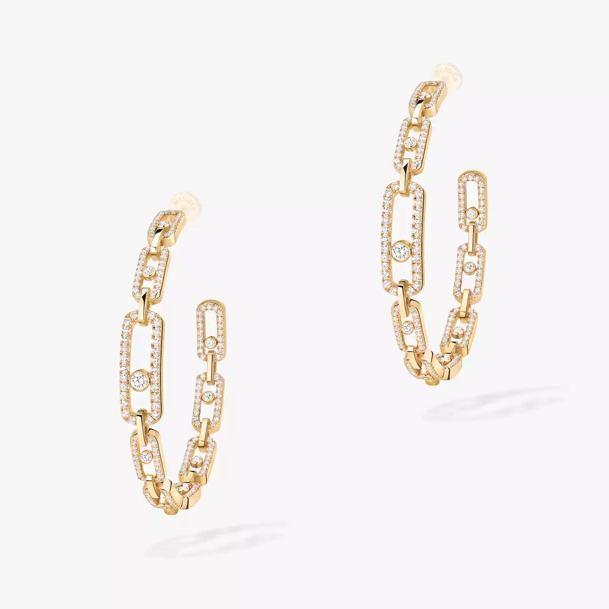 [[⭐Spark]Move Link Diamond Hoop Earrings