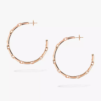 [[⭐Spark]Move Link Diamond Hoop Earrings