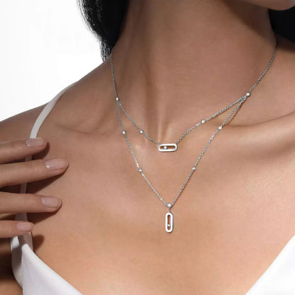 [⭐Spark] Move Uno Diamond Necklace