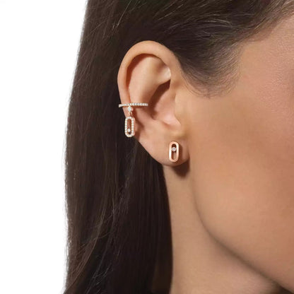 [⭐Spark]Move Uno Diamond Stud Earrings