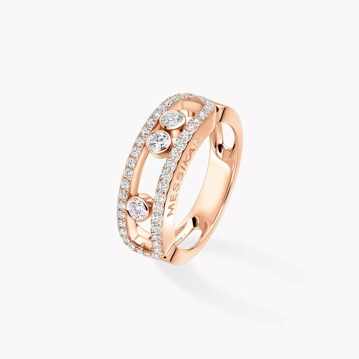 [⭐Spark] Move Gold Diamond Pave_ Ring