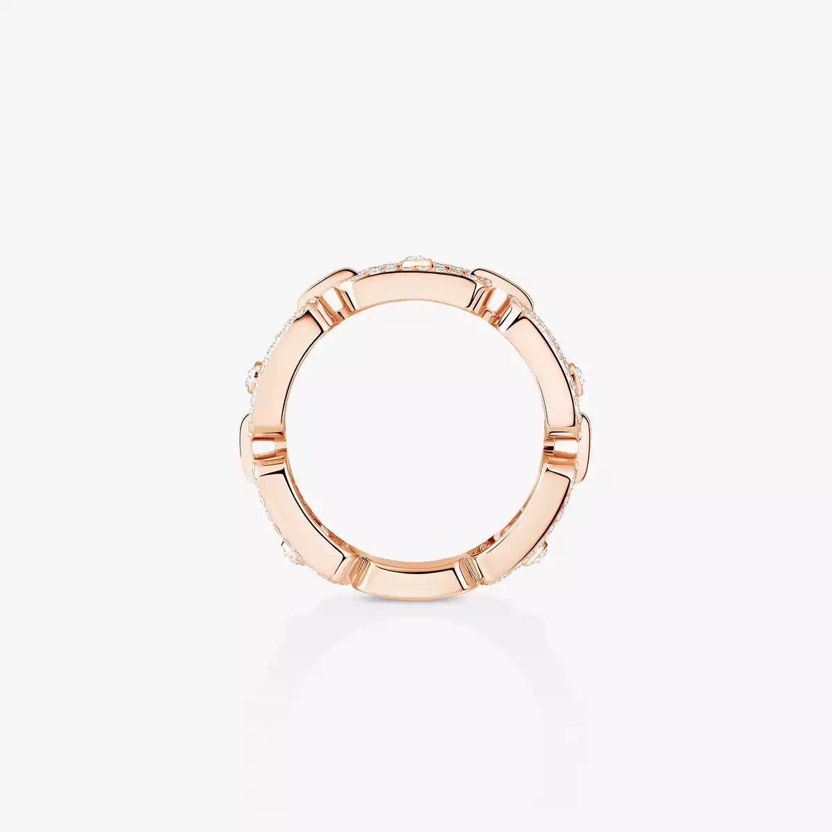 [⭐Spark]Move Link Pave_-Set Diamond Ring in Gold