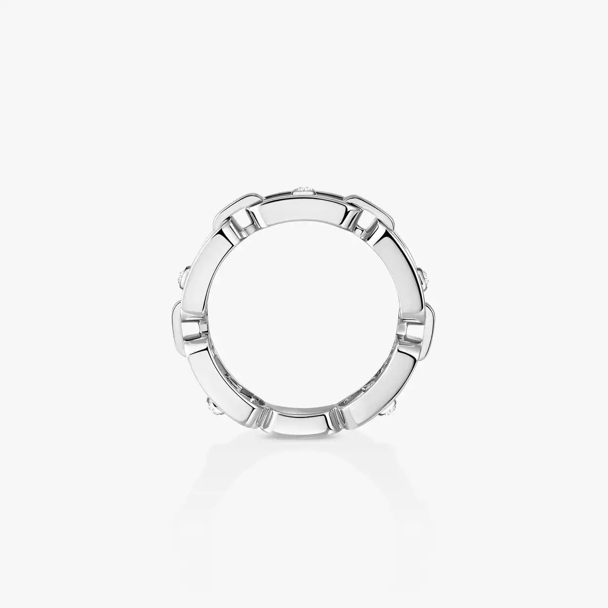 [⭐Spark]Move Link Pave_-Set Diamond Ring in Gold