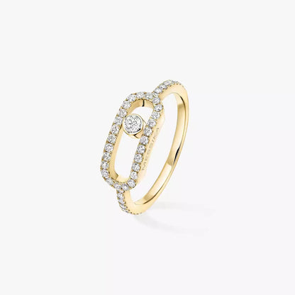 [⭐Spark]Move Uno Diamond Ring in Gold