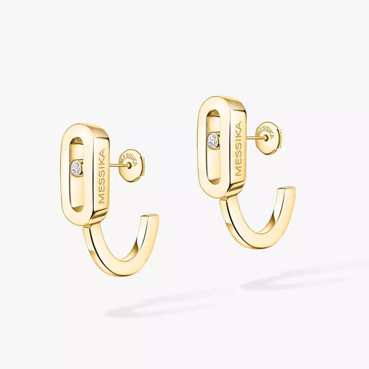 [⭐Spark]Diamond Mini Hoop Earrings Move Classique