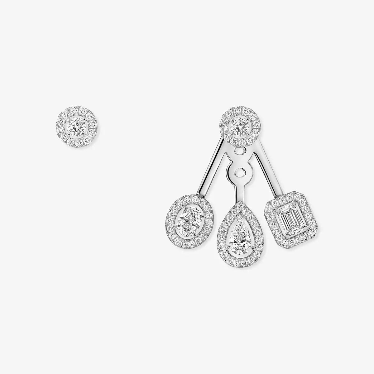 [⭐Spark] My Twin Trio  Diamond Earrings