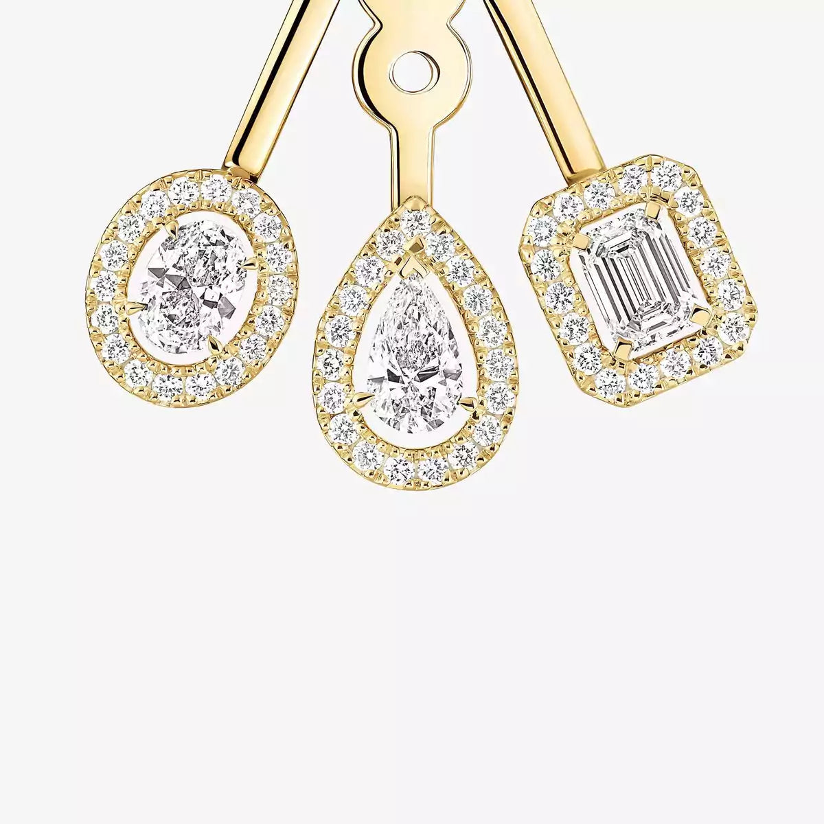 [⭐Spark] My Twin Trio  Diamond Earrings