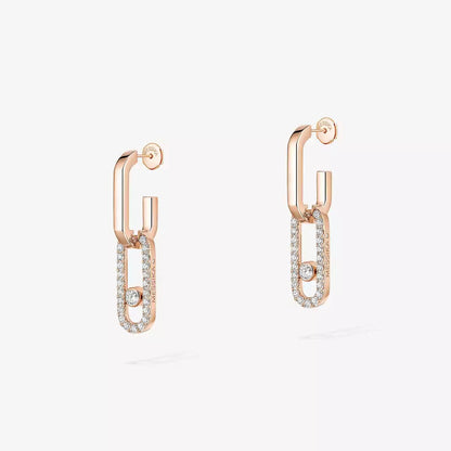 [⭐Spark]Move Link Diamond Earrings