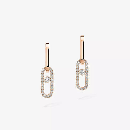 [⭐Spark]Move Link Diamond Earrings