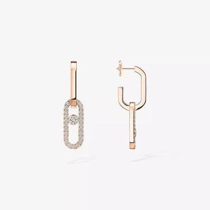 [⭐Spark]Move Link Diamond Earrings