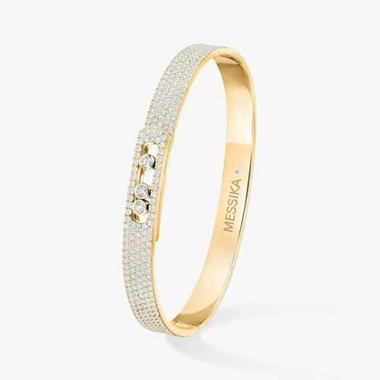[⭐Spark]Move Noa Full Pavé Diamond Bangle Bracelet