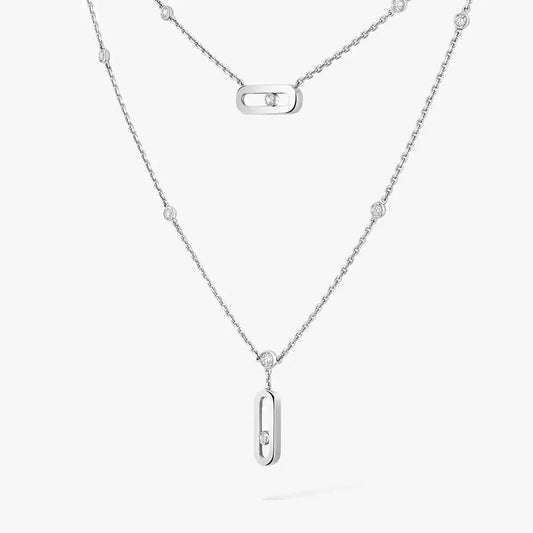 [⭐Spark] Move Uno Diamond Necklace