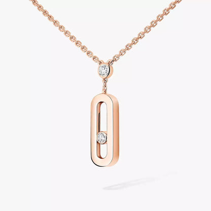 [⭐Spark] Move Uno Gold Diamond Long Necklace