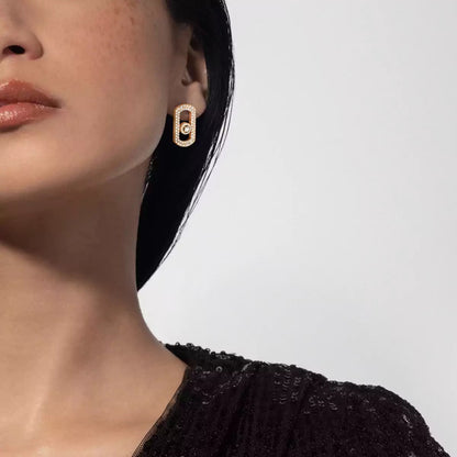[⭐Spark]So Move Pave_-Set Diamond Earrings in Silver