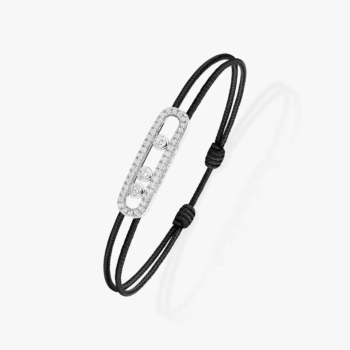 [⭐Spark]Messika Care(s) pink cord pavé bracelet