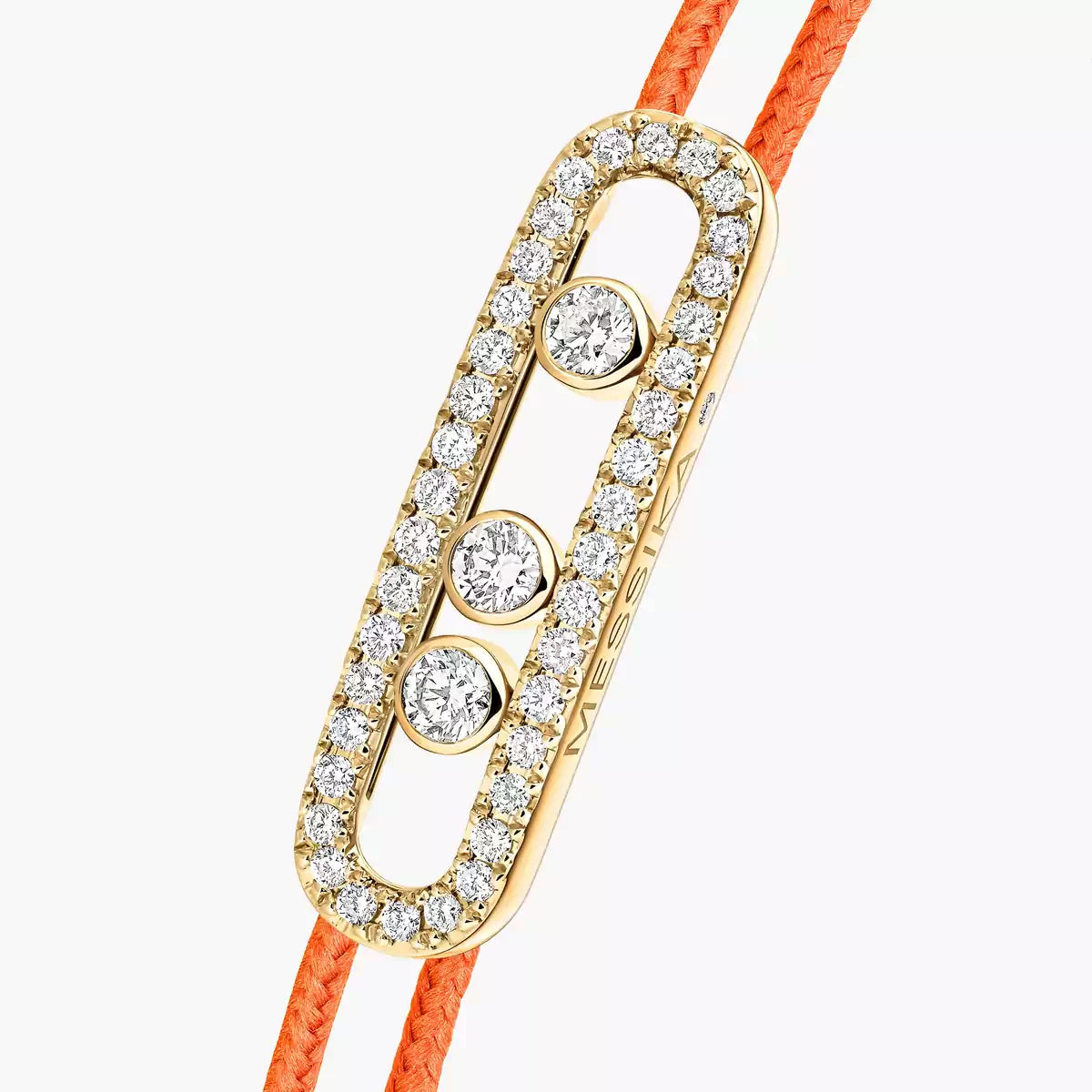 [⭐Spark]Messika Care(s) pink cord pavé bracelet