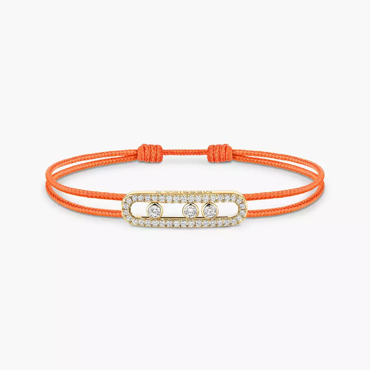 [⭐Spark]Messika Care(s) pink cord pavé bracelet