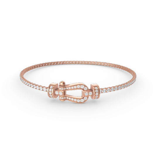 [⭐Spark]FORCE  HORSESHOE  DIAMOND TENNIS BRACELET