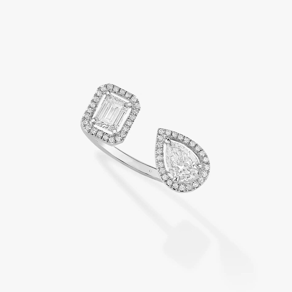 [⭐Spark]MY TWIN TOI & MOI SILVER DIAMOND RING