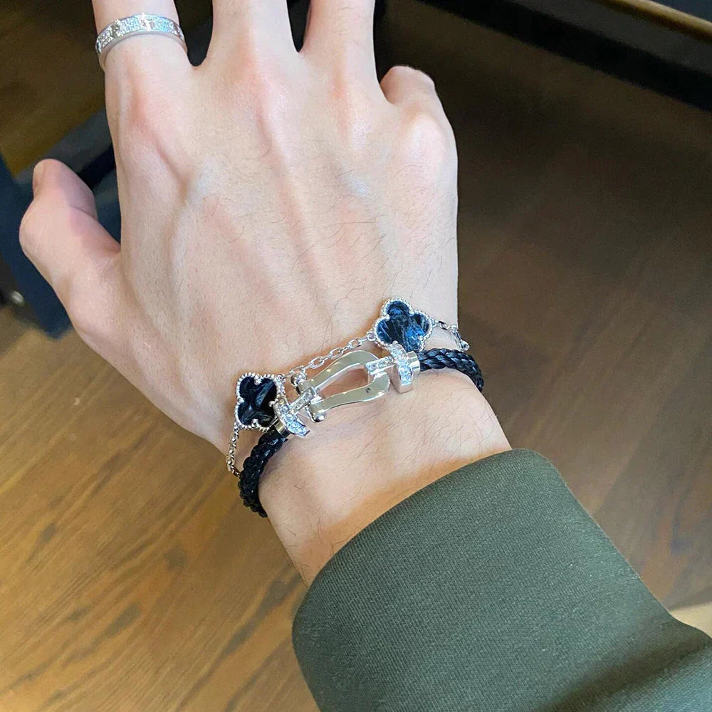 [⭐Spark]CLOVER 5 MOTIF PIETERSITE BRACELET COLLECTION