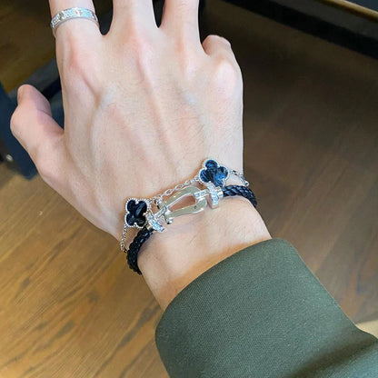 [⭐Spark]CLOVER 5 MOTIF PIETERSITE BRACELET COLLECTION