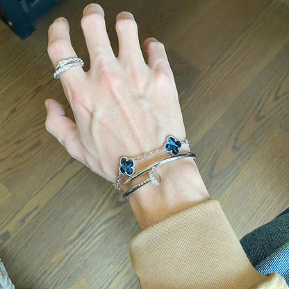 [⭐Spark]CLOVER 5 MOTIF PIETERSITE BRACELET COLLECTION