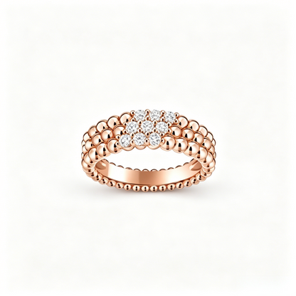 [⭐Spark] THREE-ROW DIAMOND RING