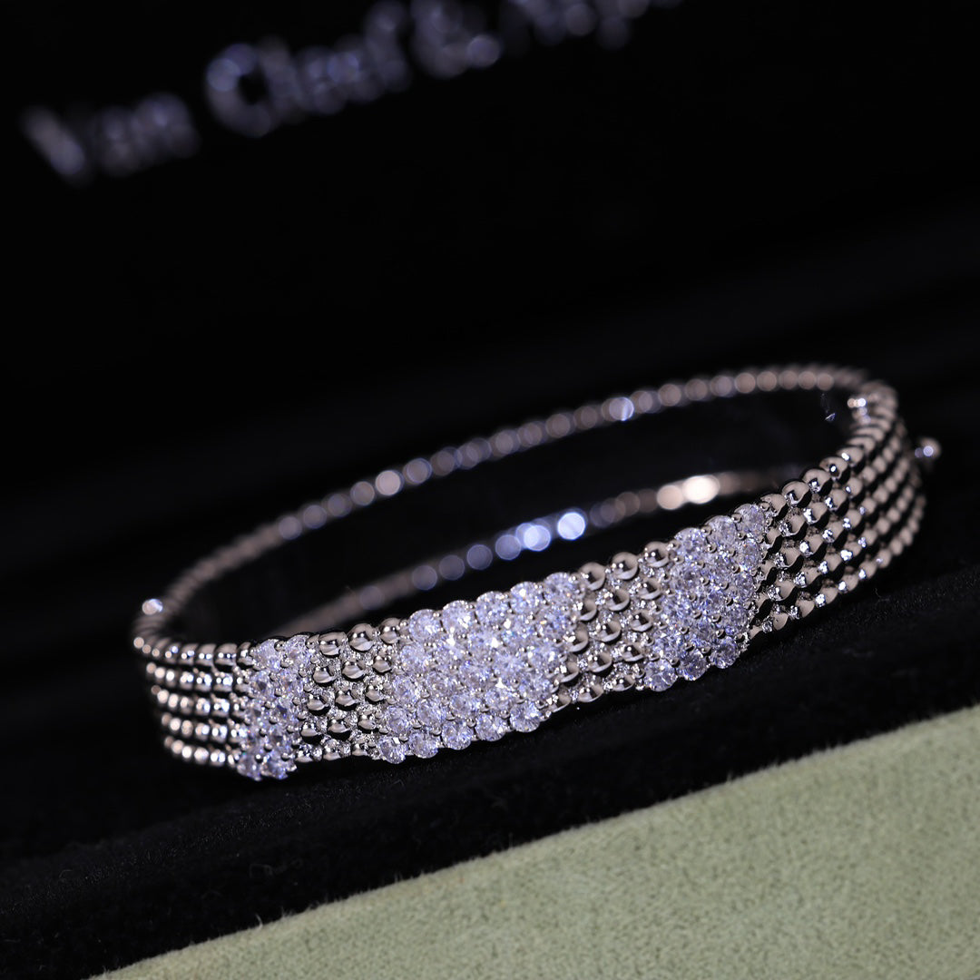 [⭐Spark]  FIVE-ROW DIAMOND BRACELET