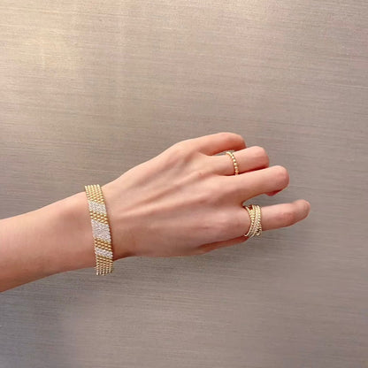 [⭐Spark]  FIVE-ROW DIAMOND BRACELET