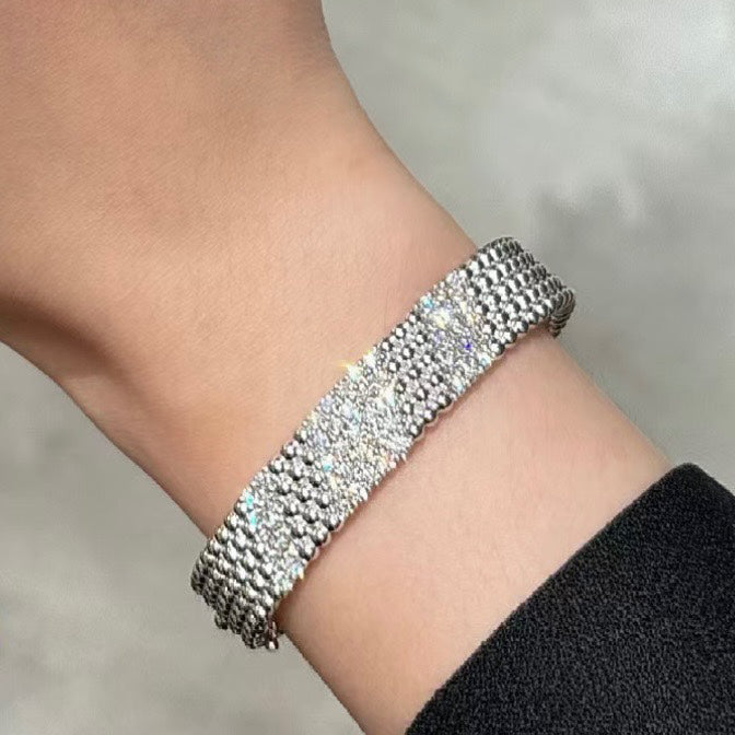 [⭐Spark]  FIVE-ROW DIAMOND BRACELET