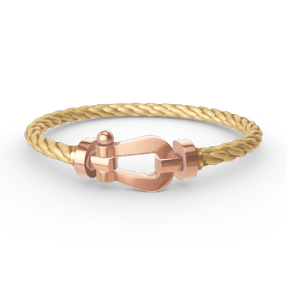 [⭐Spark]FORCE LARGE HORSESHOE NO DIAMOND BRACELET ROSE GOLD